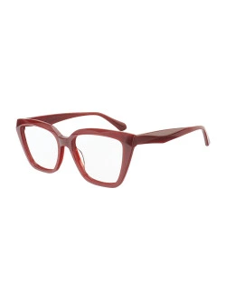 Armação de Óculos Quadrado PY569 Vermelho