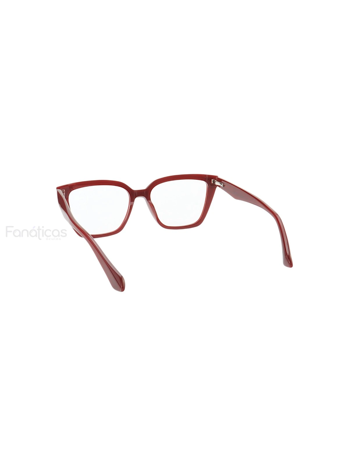 Armação de Óculos Quadrado PY569 Vermelho