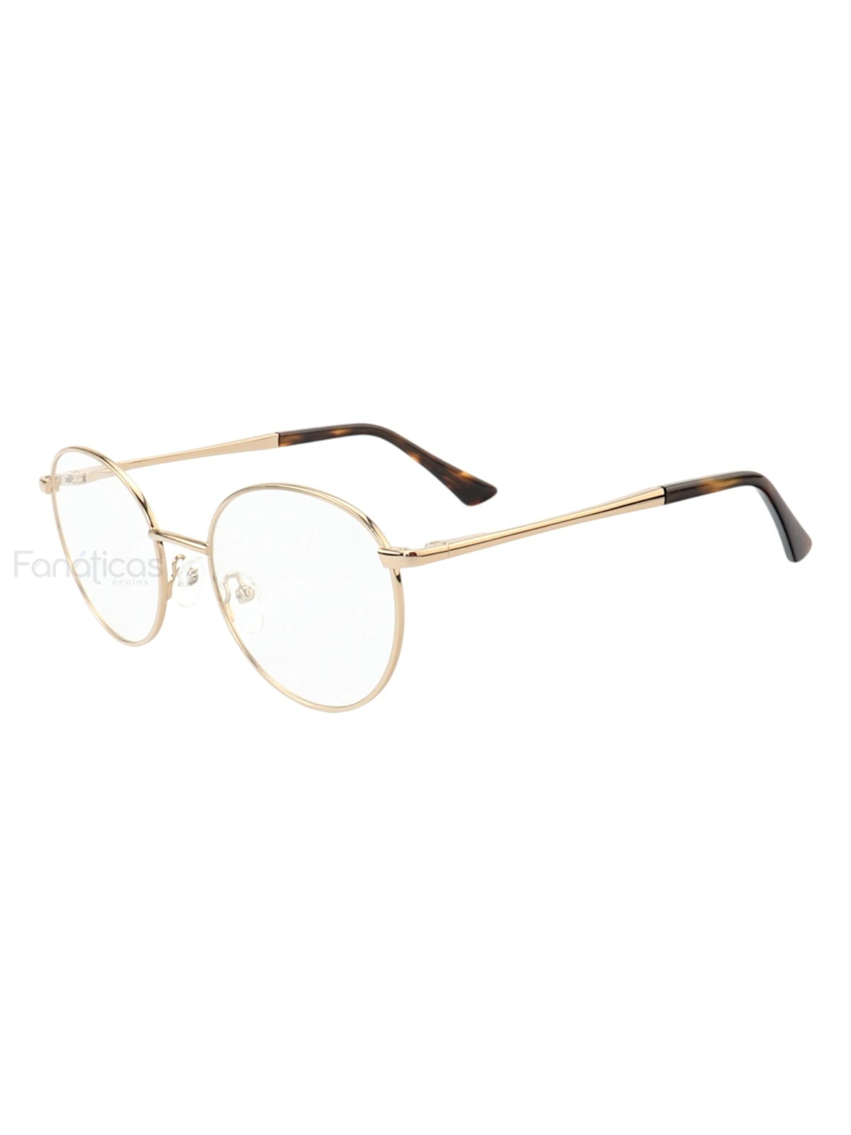 Armação de Óculos Redondo MT6630 Dourado