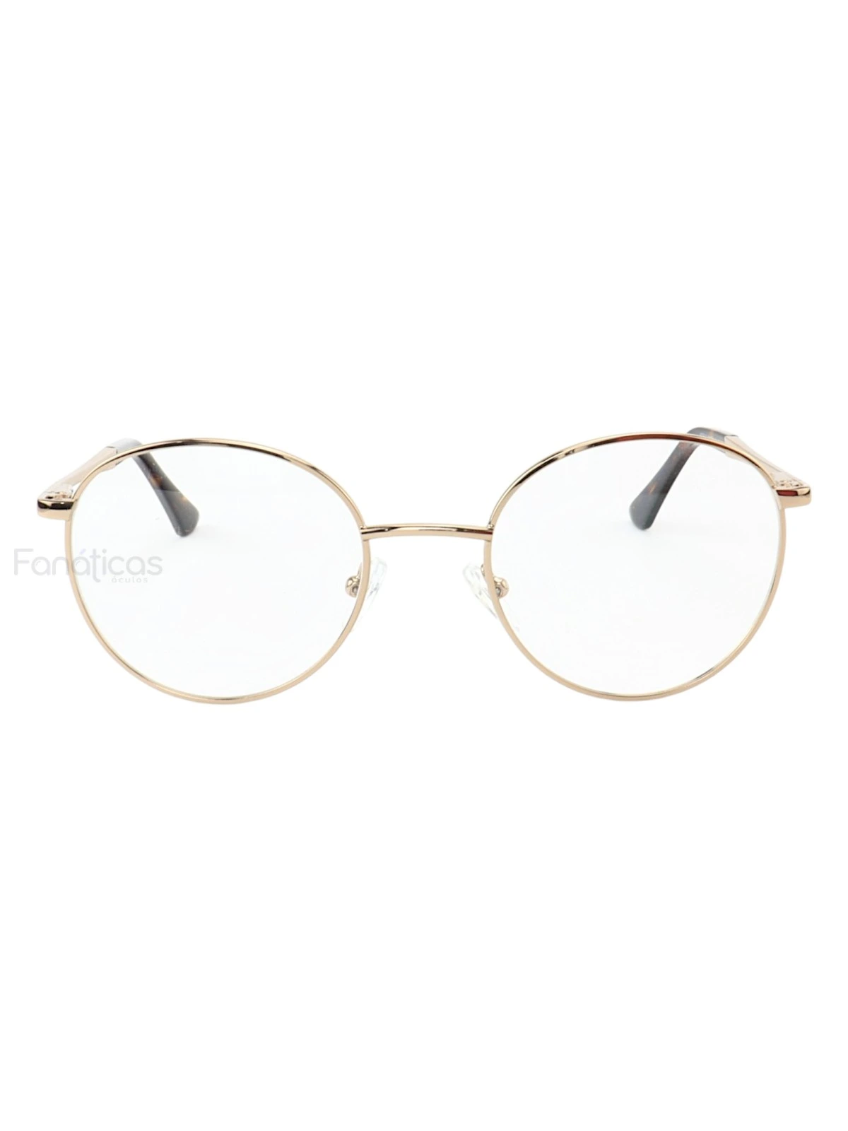 Armação de Óculos Redondo MT6630 Dourado