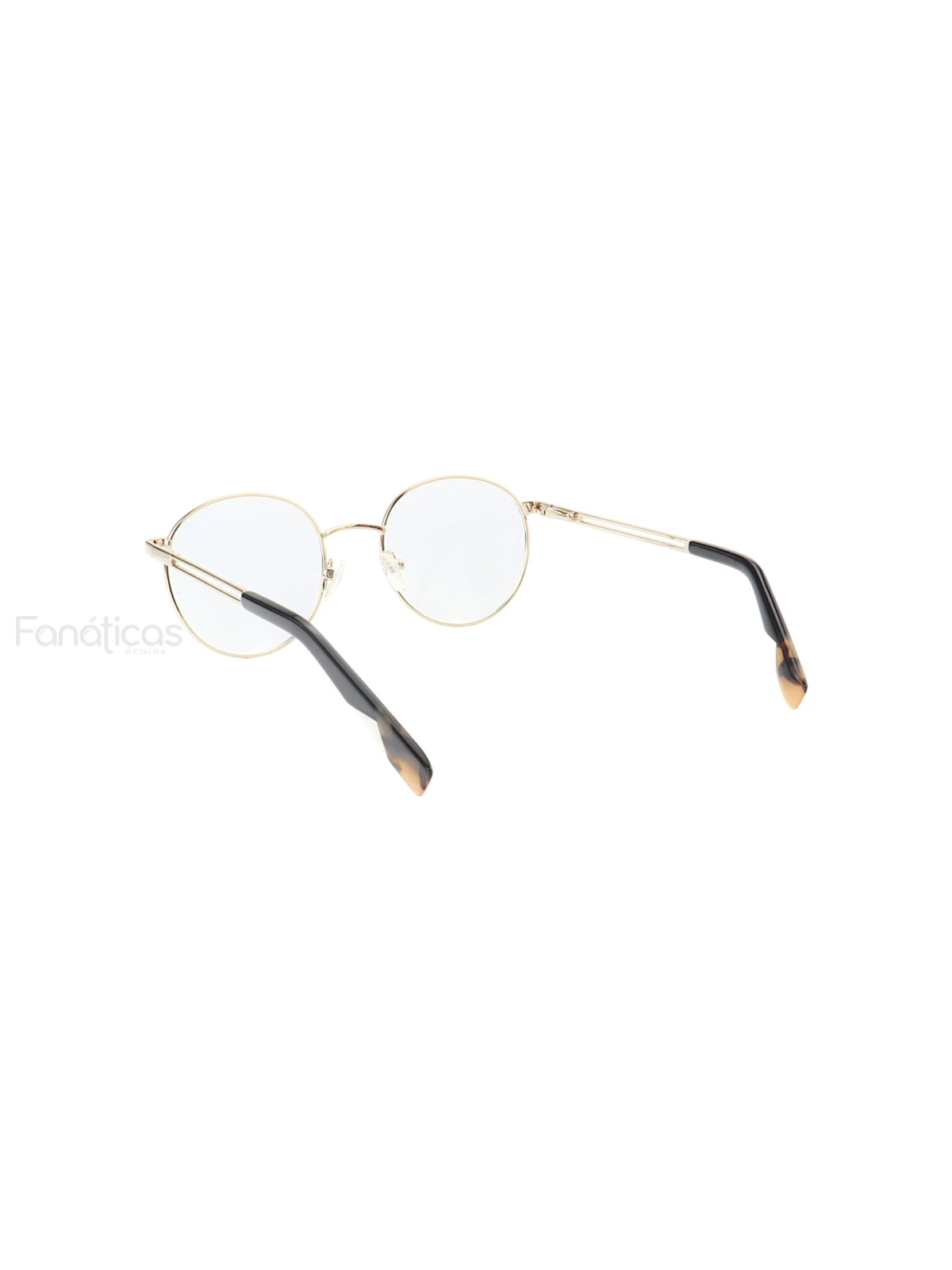 Armação de Óculos Redondo MT6948 Dourado e Preto