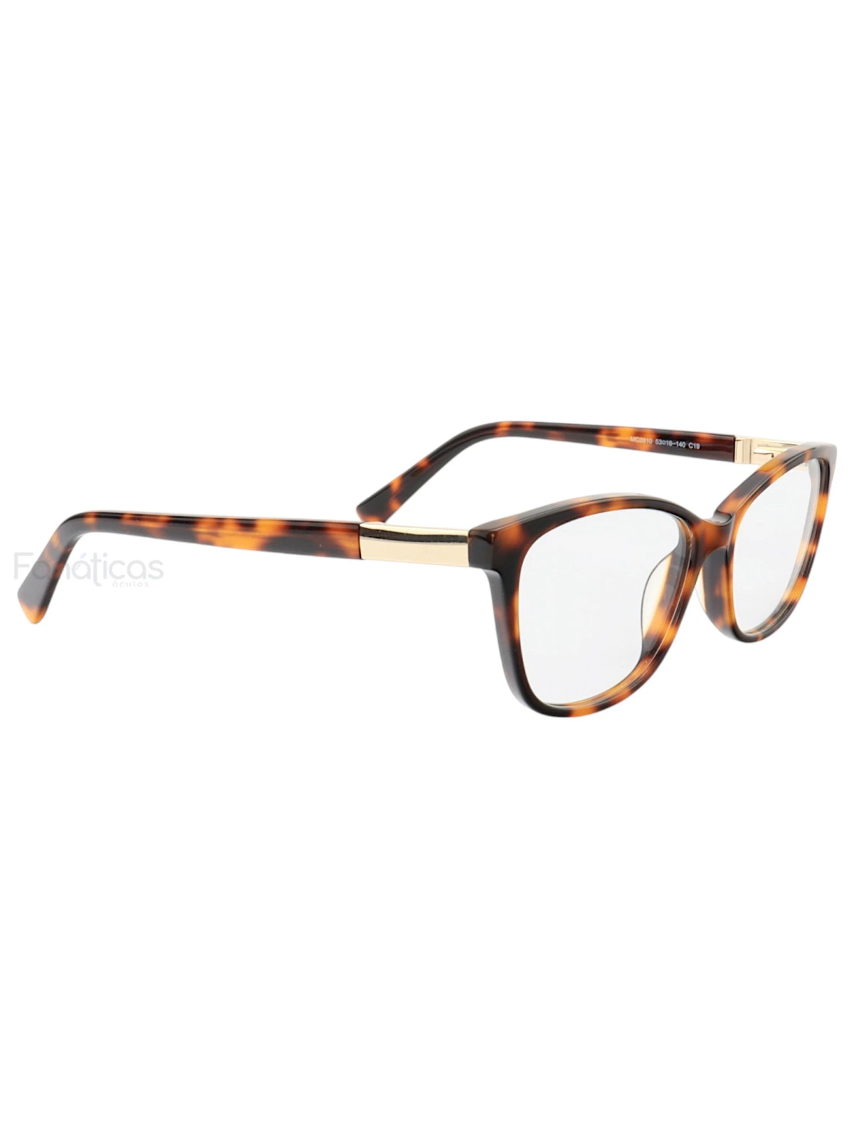Armação de Óculos Retangular MC3810 Tartaruga
