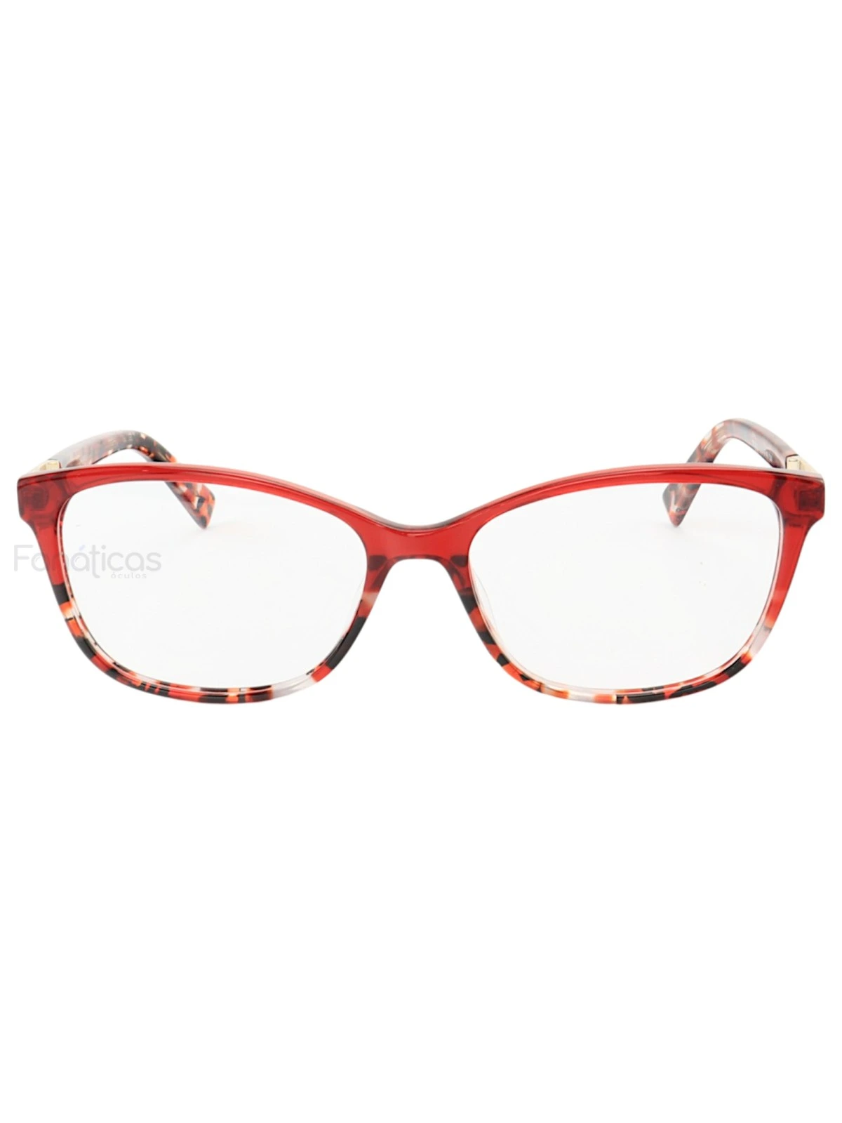 Armação de Óculos Retangular MC3810 Vermelho Floral