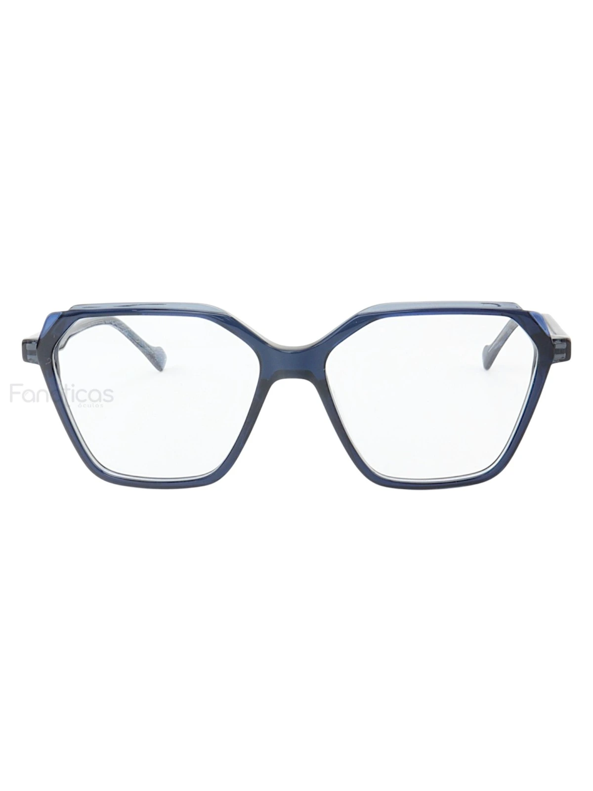 Armação de Óculos Retangular MC4008 Azul