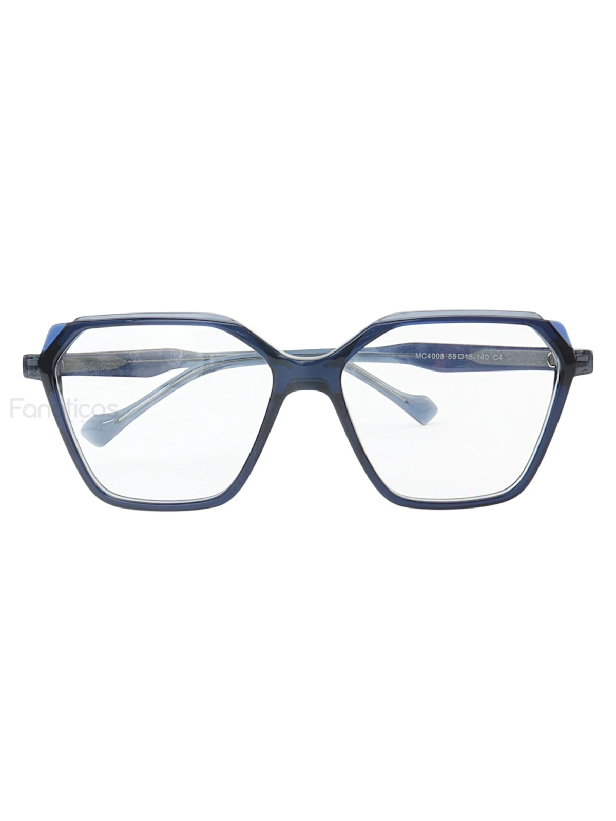 Armação de Óculos Retangular MC4008 Azul