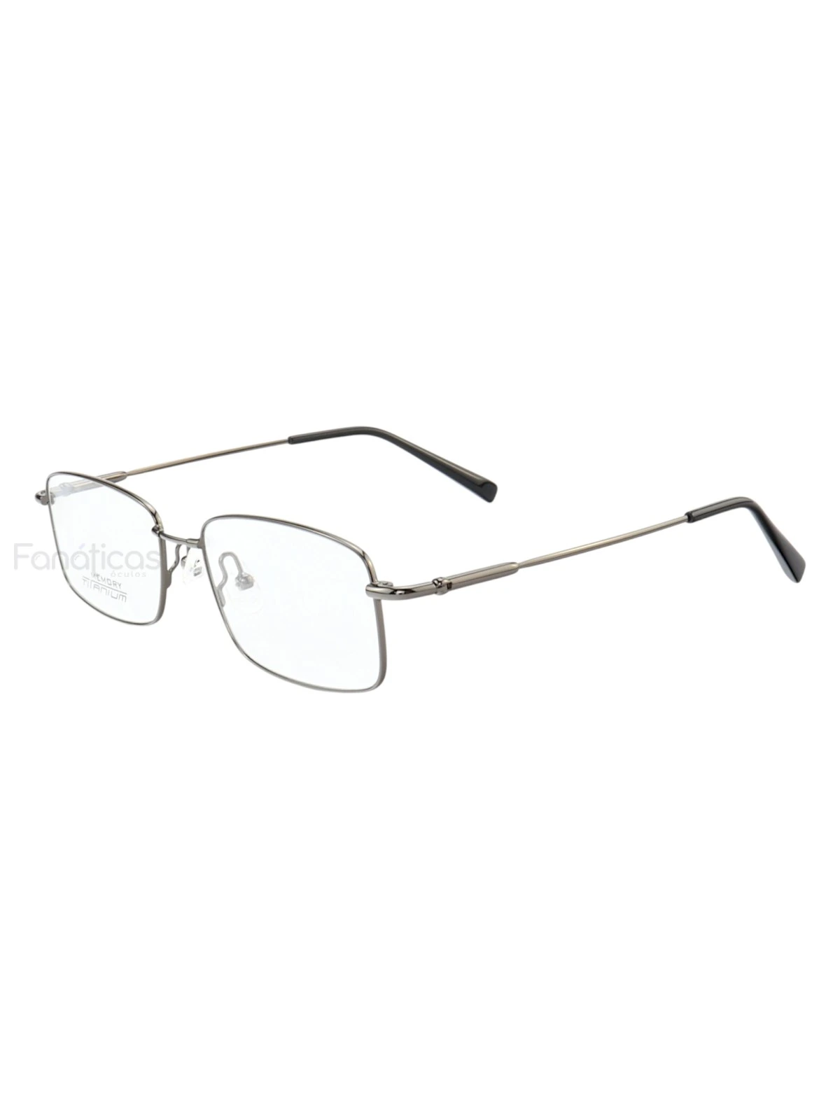 Armação de Óculos Retangular MT6587 Memory Titanium Grafite