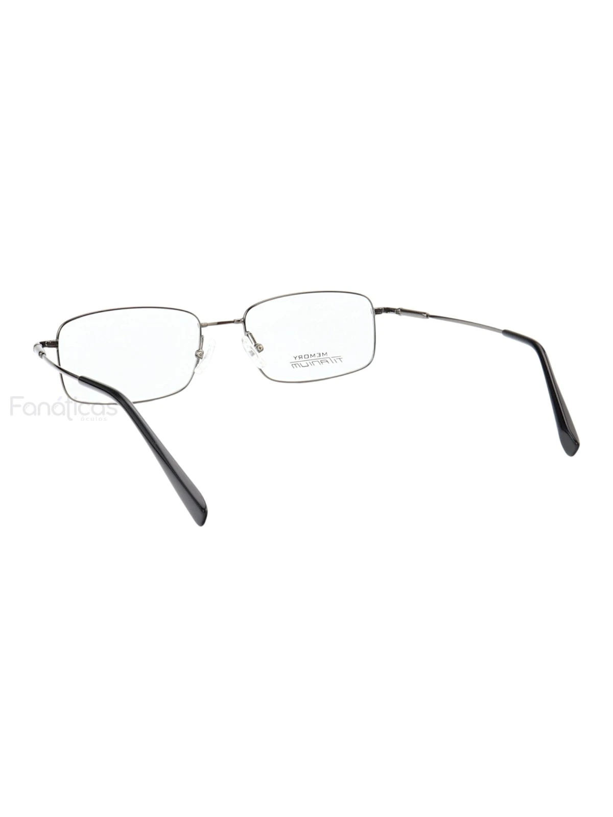 Armação de Óculos Retangular MT6587 Memory Titanium Grafite