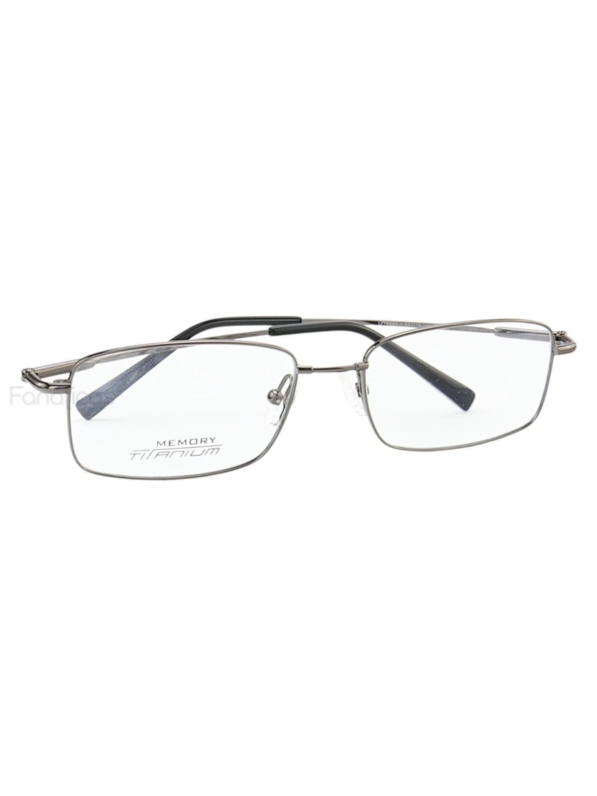 Armação de Óculos Retangular MT6587 Memory Titanium Grafite