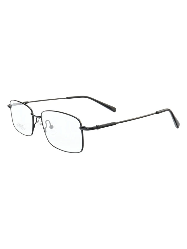 Armação de Óculos Retangular MT6587 Memory Titanium Preto