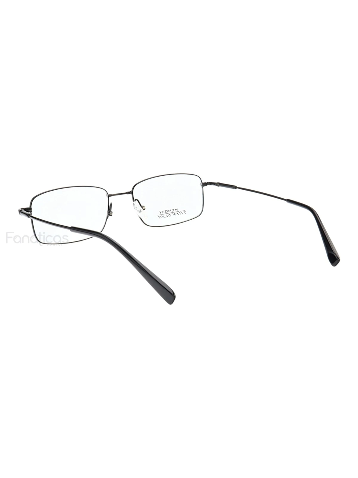 Armação de Óculos Retangular MT6587 Memory Titanium Preto