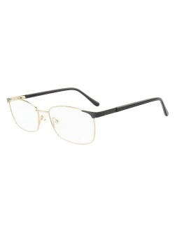 Armação de Óculos Retangular MT6913 Dourado e Preto