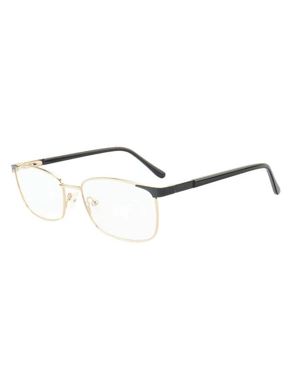 Armação de Óculos Retangular MT6913 Dourado e Preto