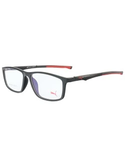Armação de Óculos Retangular PM5381T Preto e Vermelho