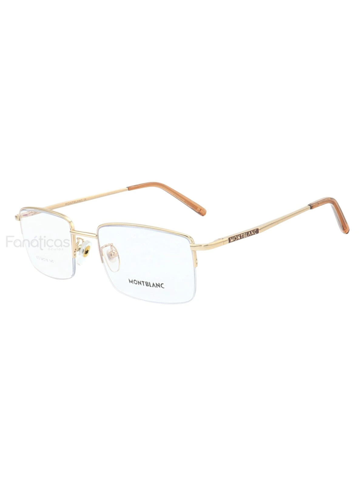 Armação de Óculos Retangular XZ673 Dourado