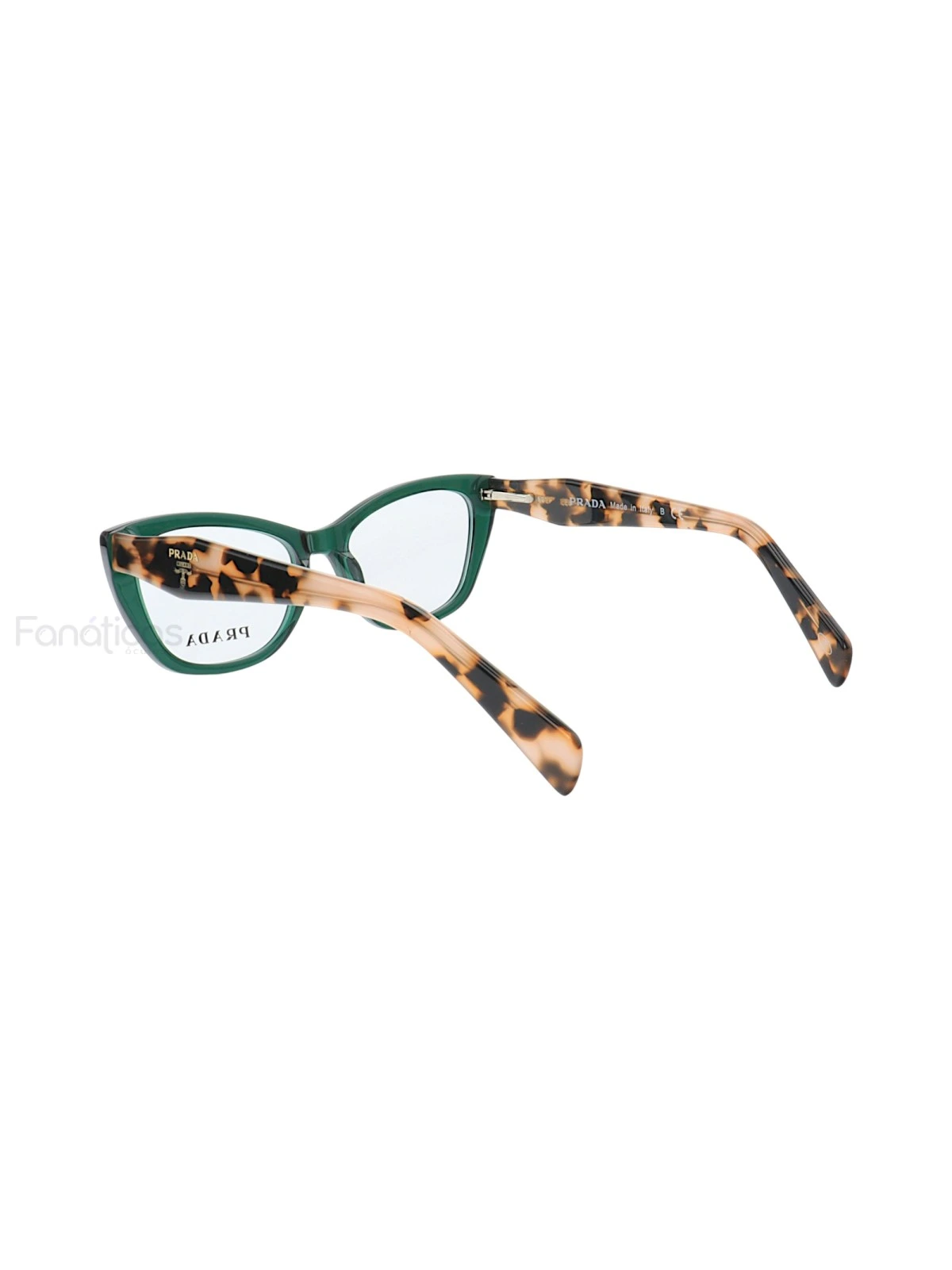 Armação de Óculos Gatinho PD102 Verde e Tartaruga