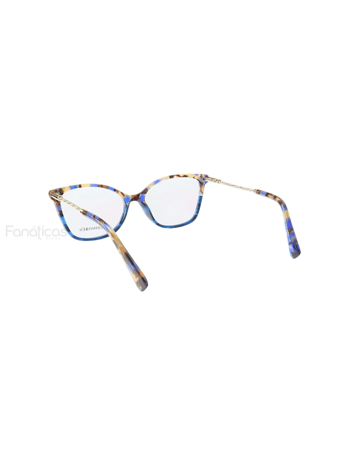 Armação de Óculos Quadrada TF3050 Azul Tartaruga
