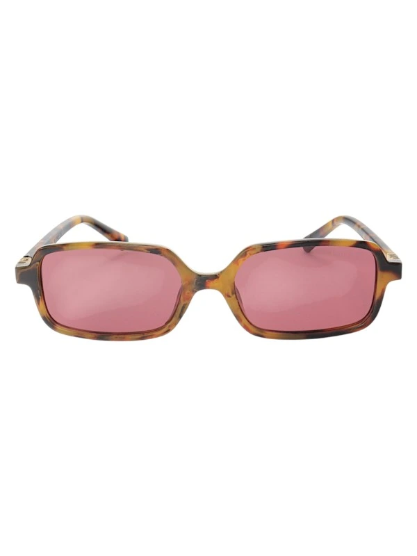 Óculos de Sol Retangular MM 8904 Tartaruga e Lente Roxa