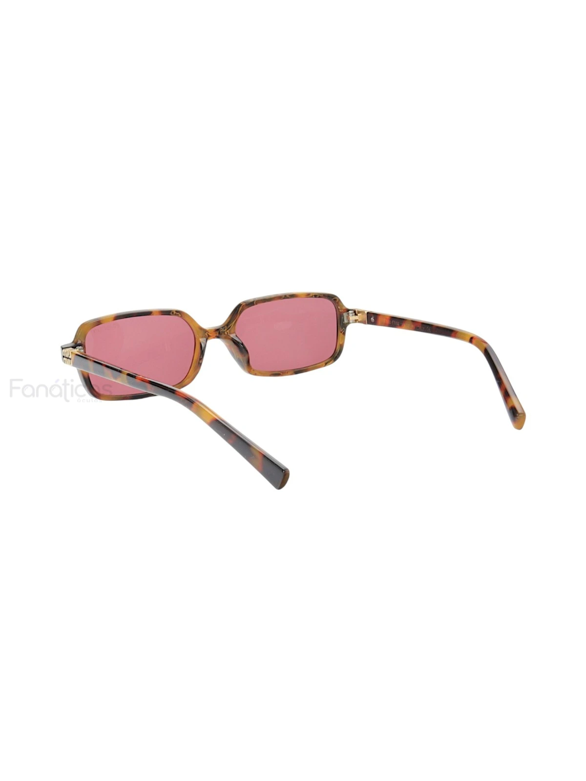 Óculos de Sol Retangular MM 8904 Tartaruga e Lente Roxa