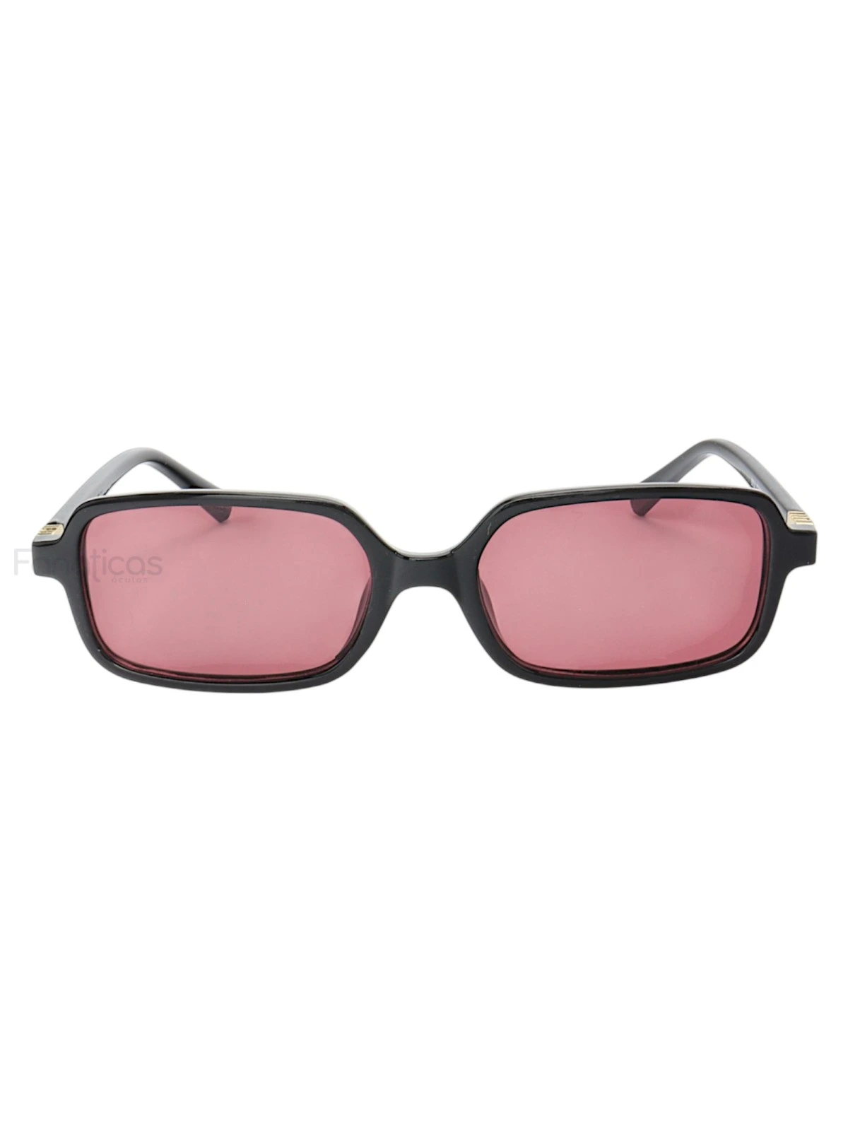 Óculos de Sol Retangular MM 8904 Preto e Lente Roxa