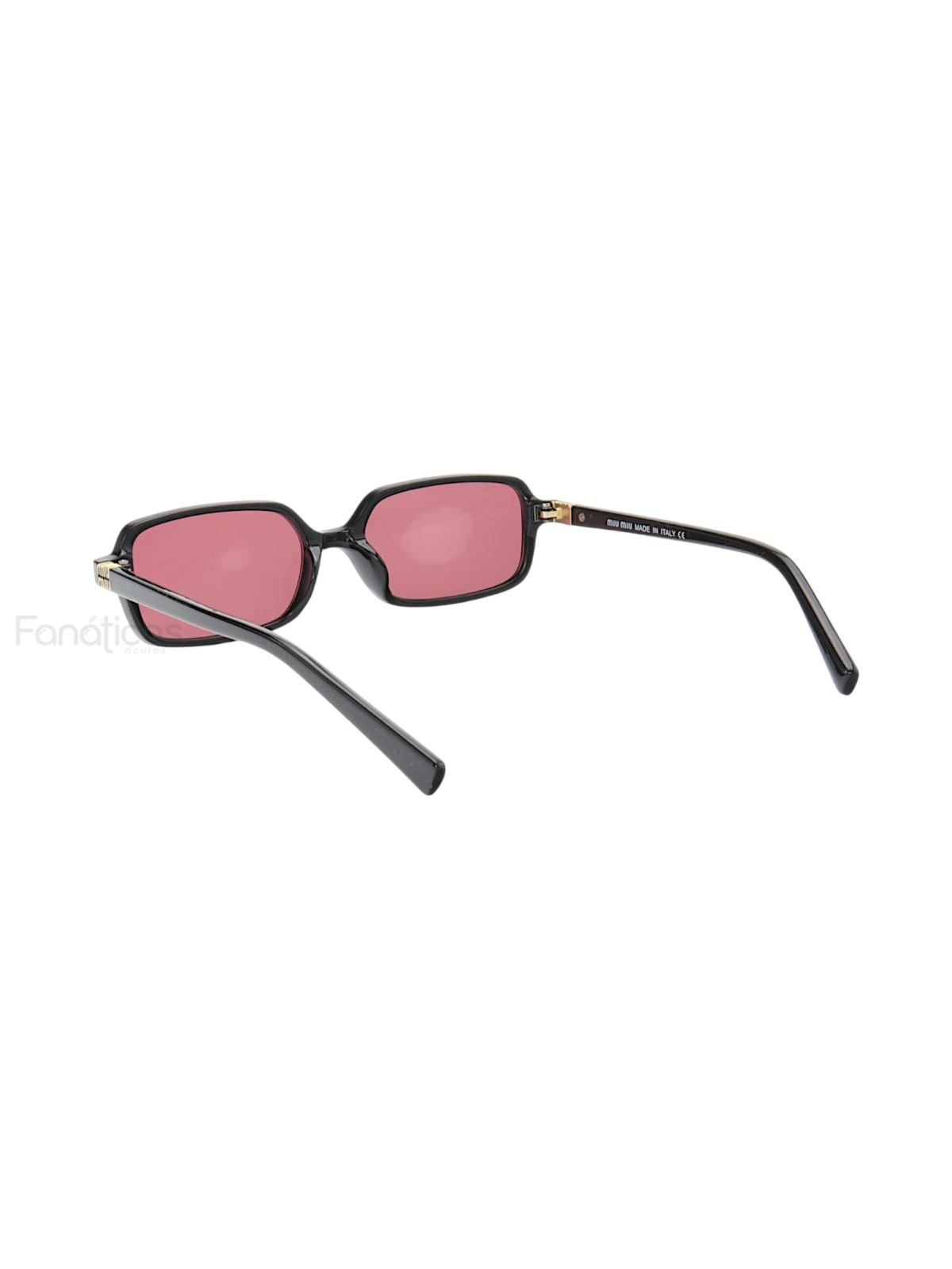 Óculos de Sol Retangular MM 8904 Preto e Lente Roxa