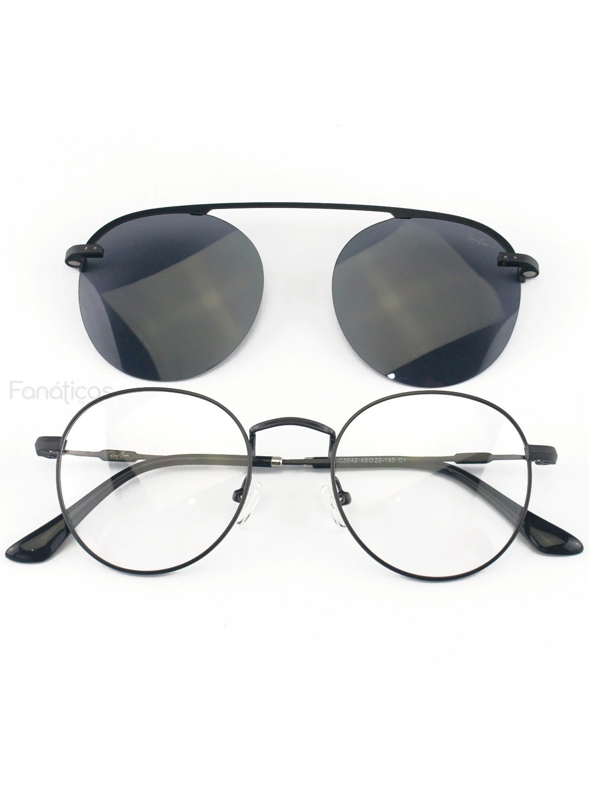 Armação de Óculos Clipon Round RB6168 Preto