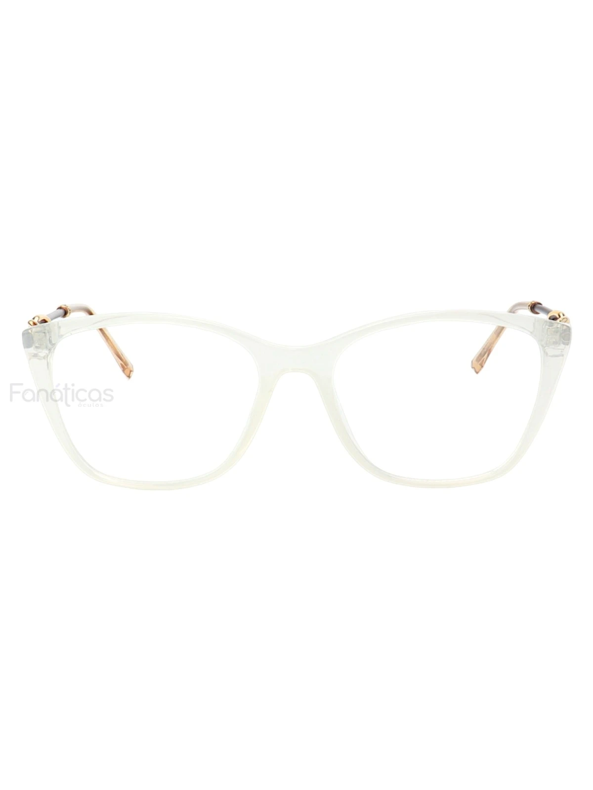 Armacao de Óculos Quadrada TF2160 Branca Leitosa