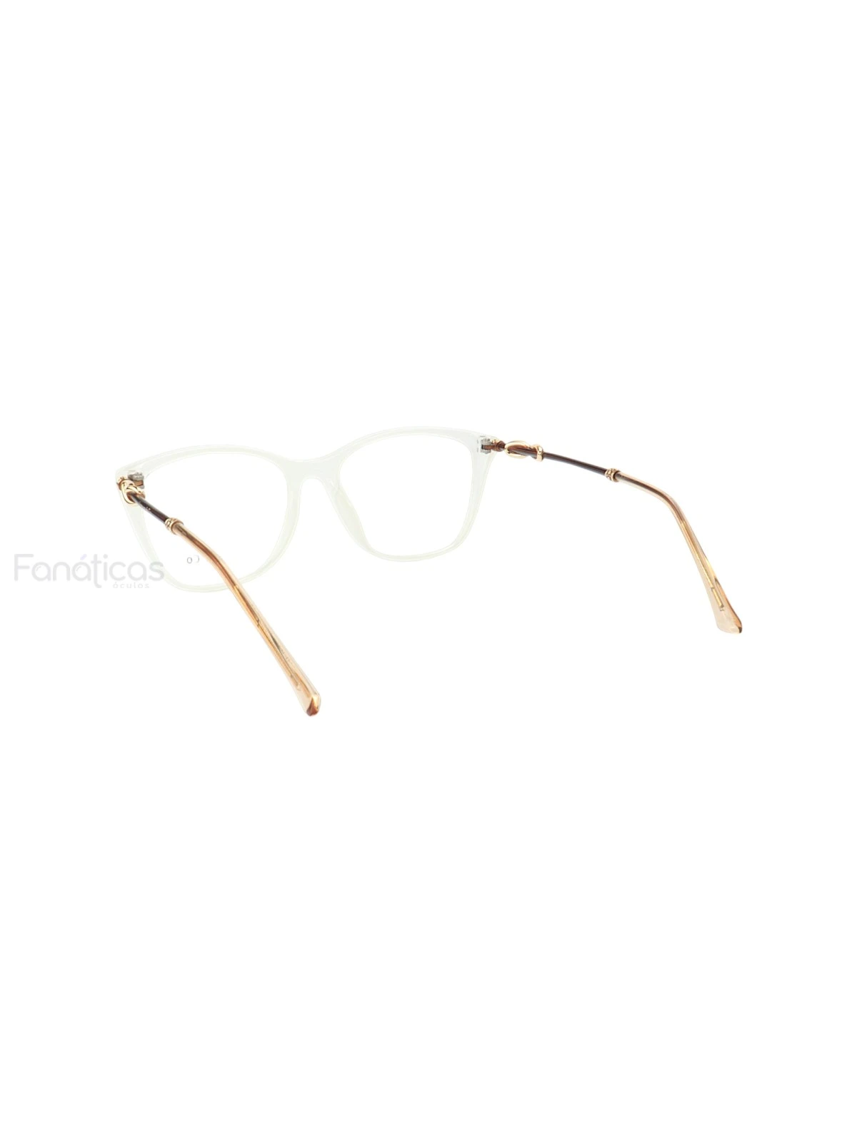 Armacao de Óculos Quadrada TF2160 Branca Leitosa