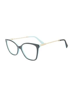 Armação de Óculos Quadrada TF3050 Preto e Azul