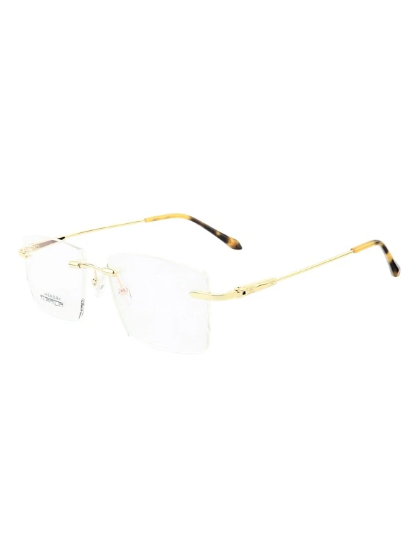 Armação de Óculos Balgriff Bucha Memory Titânio Flexivel Flutuante MT6942 Dourado