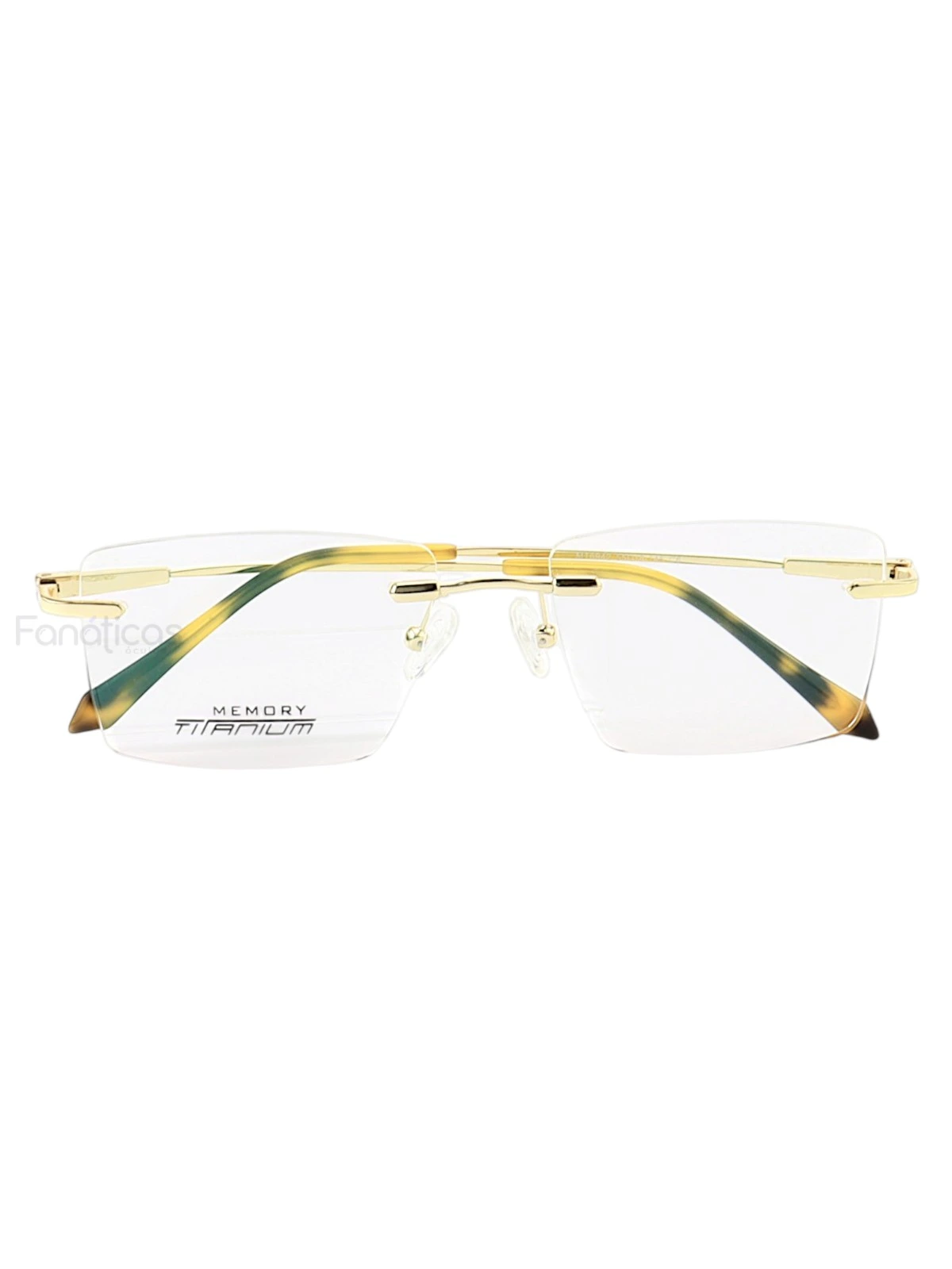 Armação de Óculos Balgriff Bucha Memory Titânio Flexivel Flutuante MT6942 Dourado