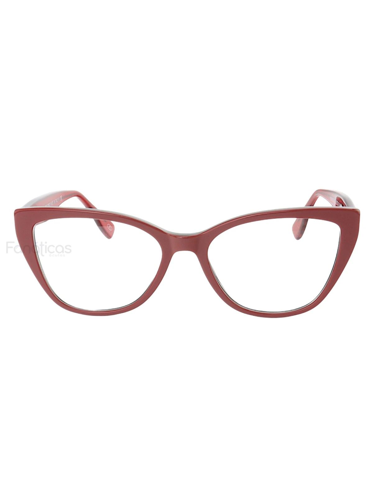 Armação de Óculos Gatinho VMV02UV Vermelho e Preto