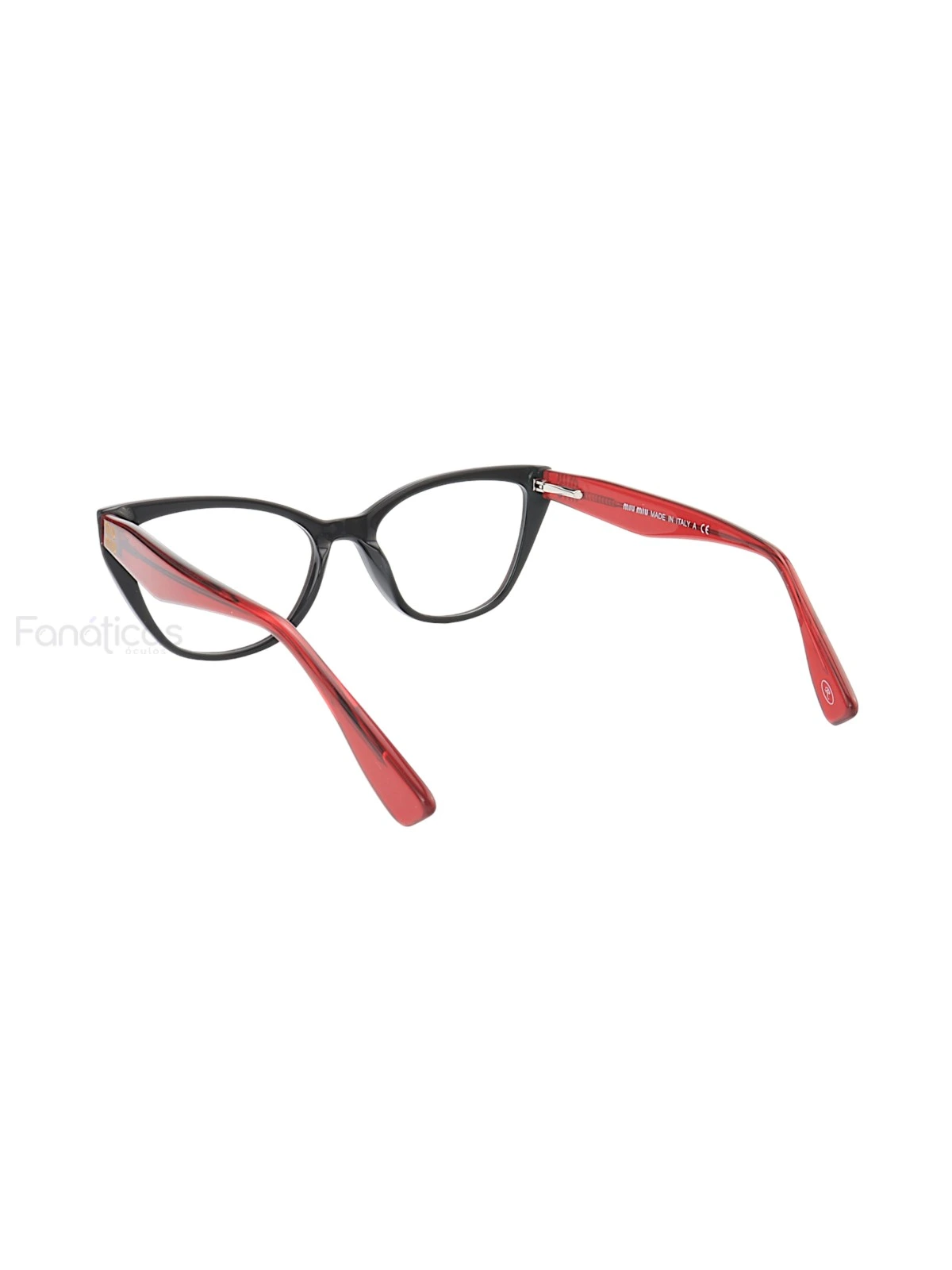 Armação de Óculos Gatinho VMV02UV Vermelho e Preto