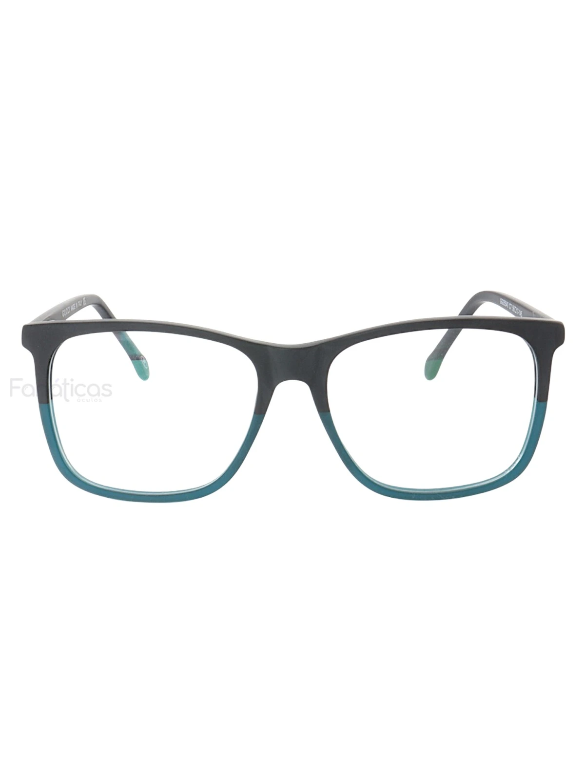 Armação de Óculos Quadrado GG05540 Preto e Verde