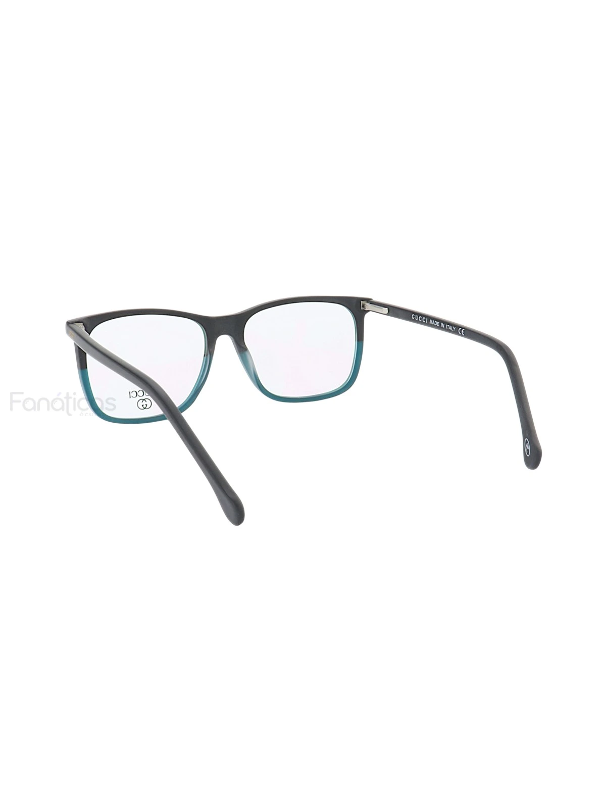 Armação de Óculos Quadrado GG05540 Preto e Verde