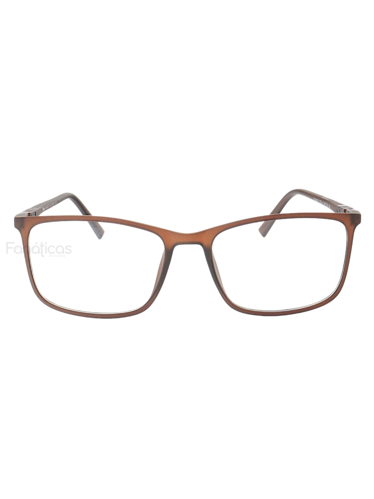 Armação de Óculos Quadrado Masculina FL9001 Marrom