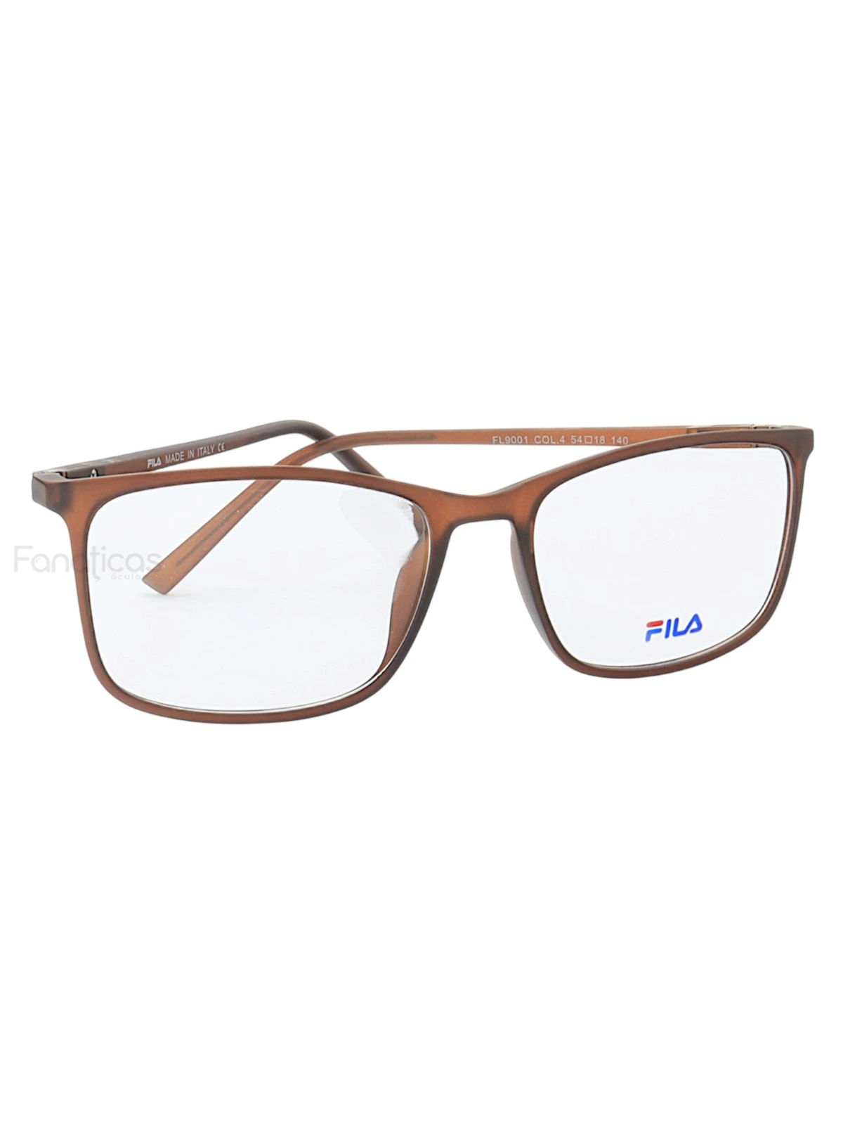 Armação de Óculos Quadrado Masculina FL9001 Marrom