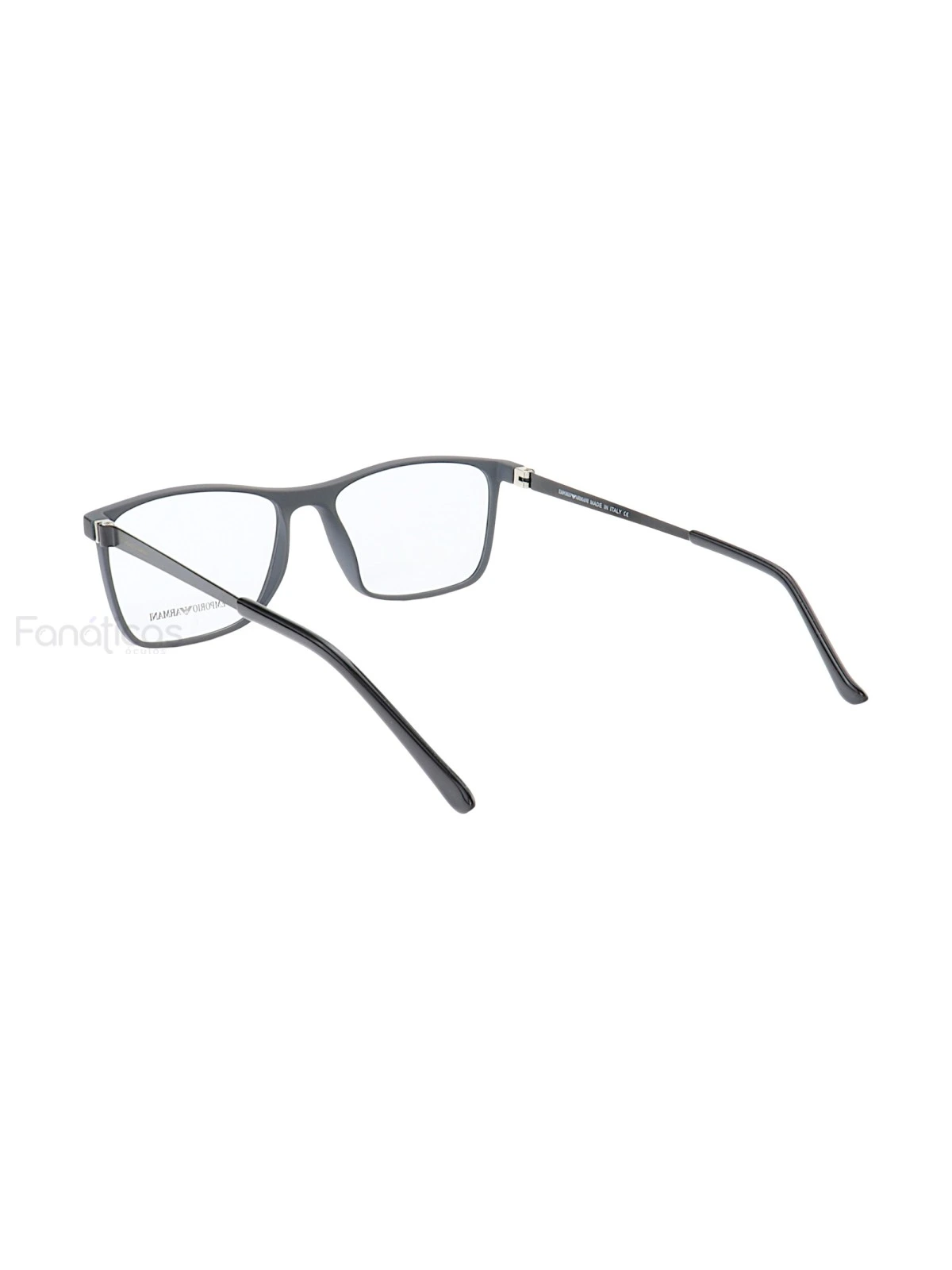 Armação de Óculos Quadrado EA5007 Preto e Cinza