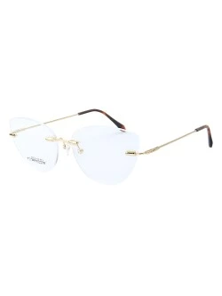 Armação de Óculos Gatinho Balgriff Memory Titanium MT6945 Dourado e Tartaruga