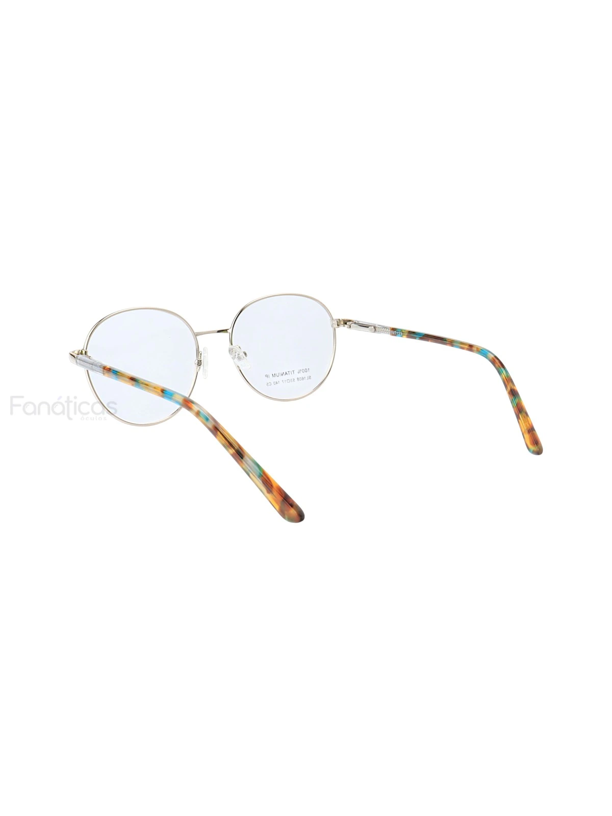 Armação de Óculos Redondo SL1608 Azul Tartaruga