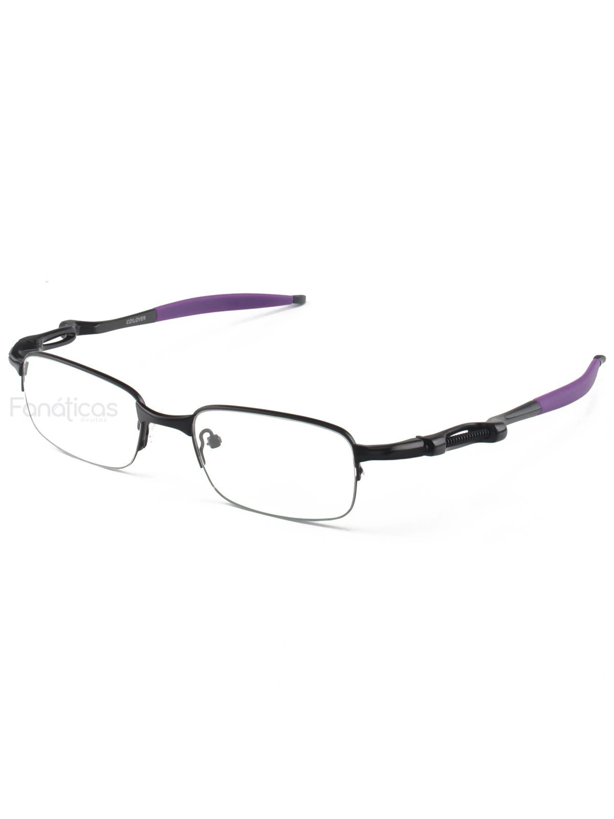 Armacao de Óculos Coilover Molinha OX5043 Preto e Roxo