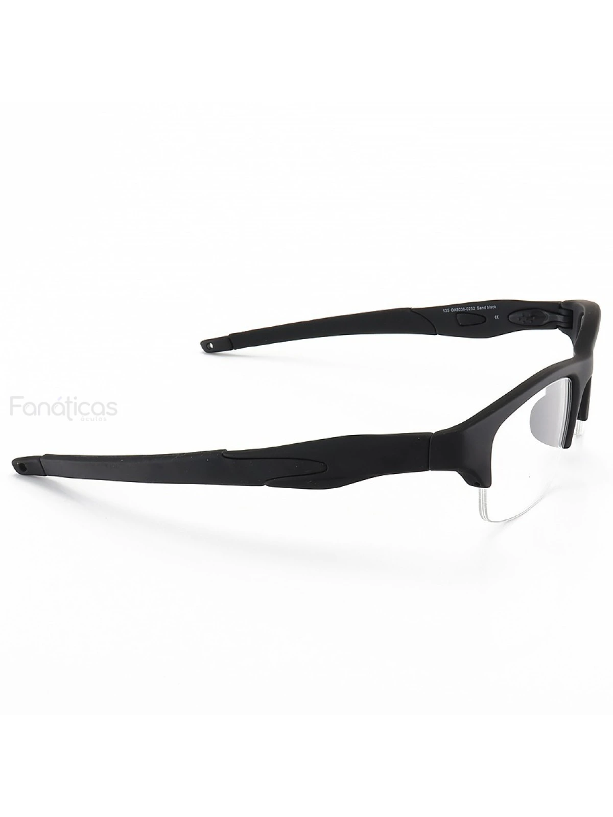 Armacao de Óculos Crosslink OX8038 Meio Aro Toda Preta