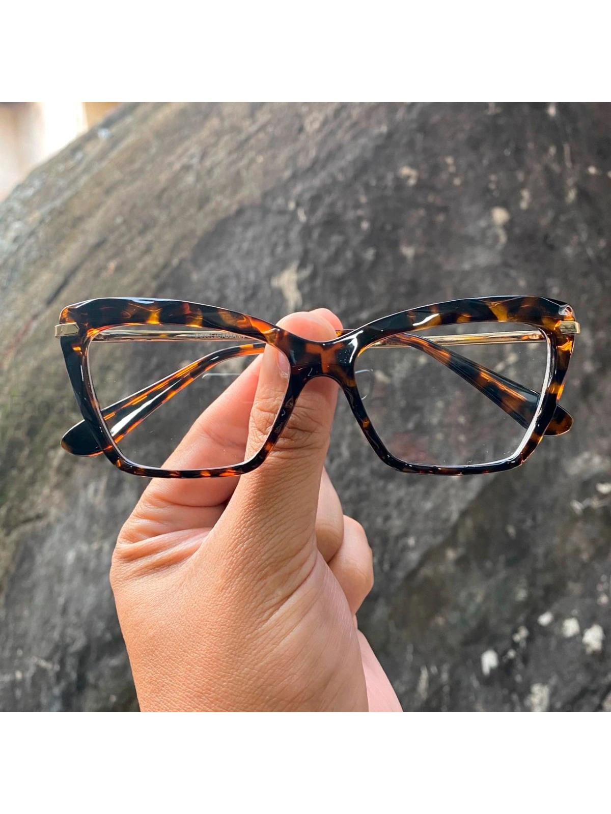 Armacao de Óculos Diamante DG5025 Marrom Tartaruga
