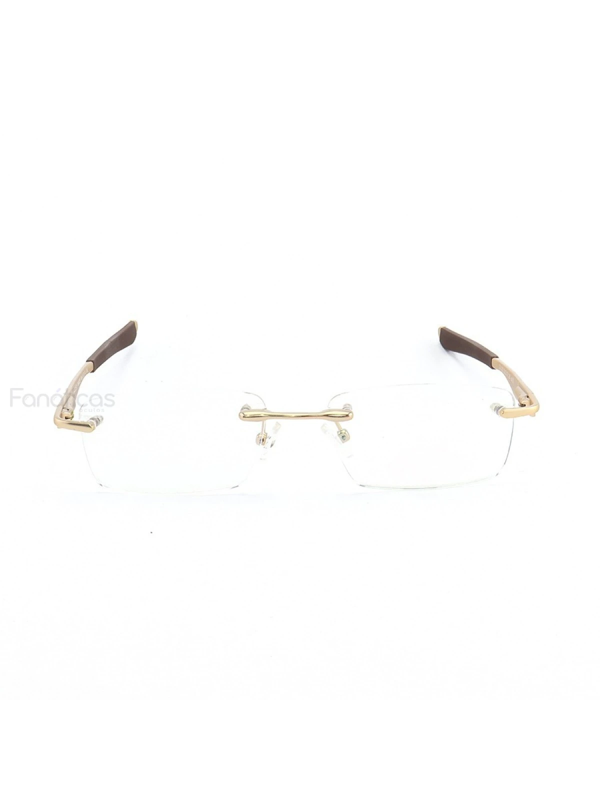 Armação de Óculos Flutuante Sem Aro Wingfold Dourado