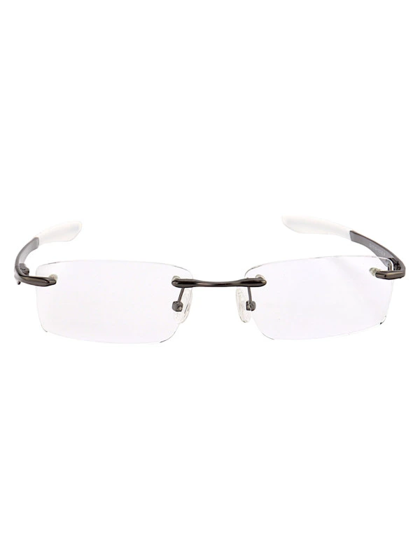 Armação de Óculos Flutuante Sem Aro Wingfold Grafite e Branco