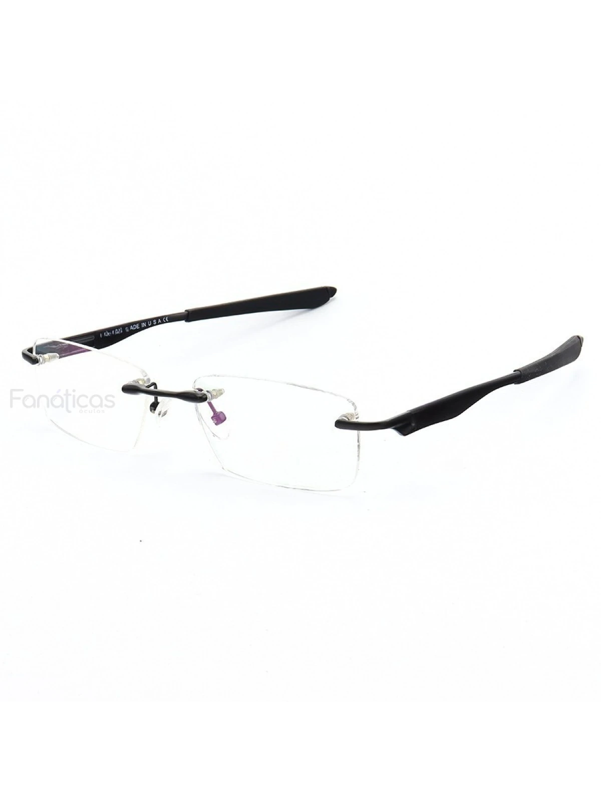 Armação de Óculos Flutuante Sem Aro Wingfold Preto