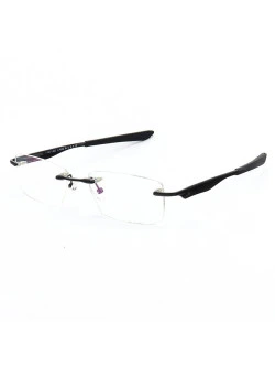 Armação de Óculos Flutuante Sem Aro Wingfold Preto
