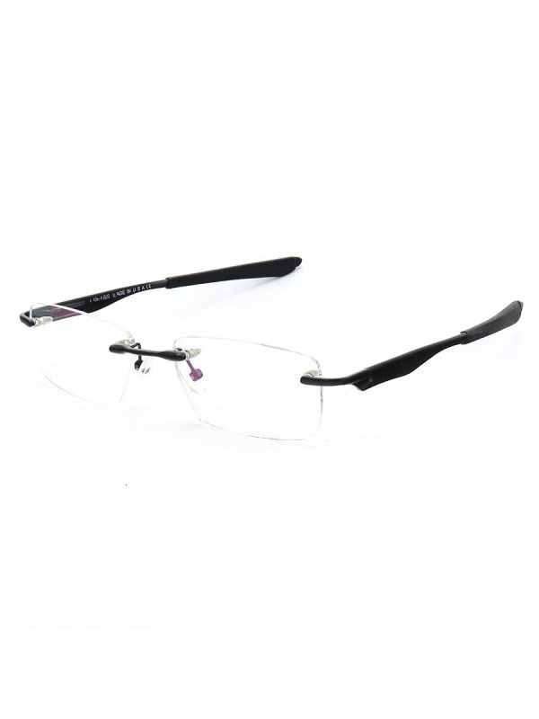 Armação de Óculos Flutuante Sem Aro Wingfold Preto