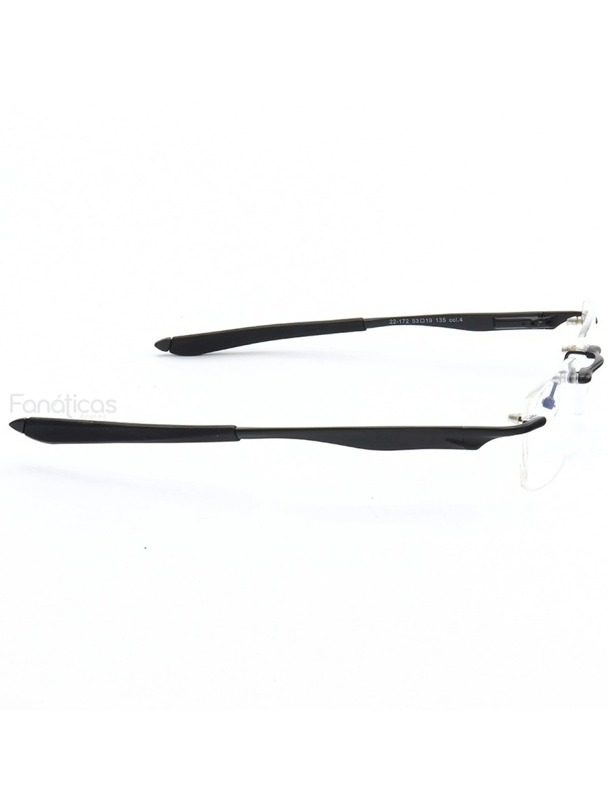 Armação de Óculos Flutuante Sem Aro Wingfold Preto