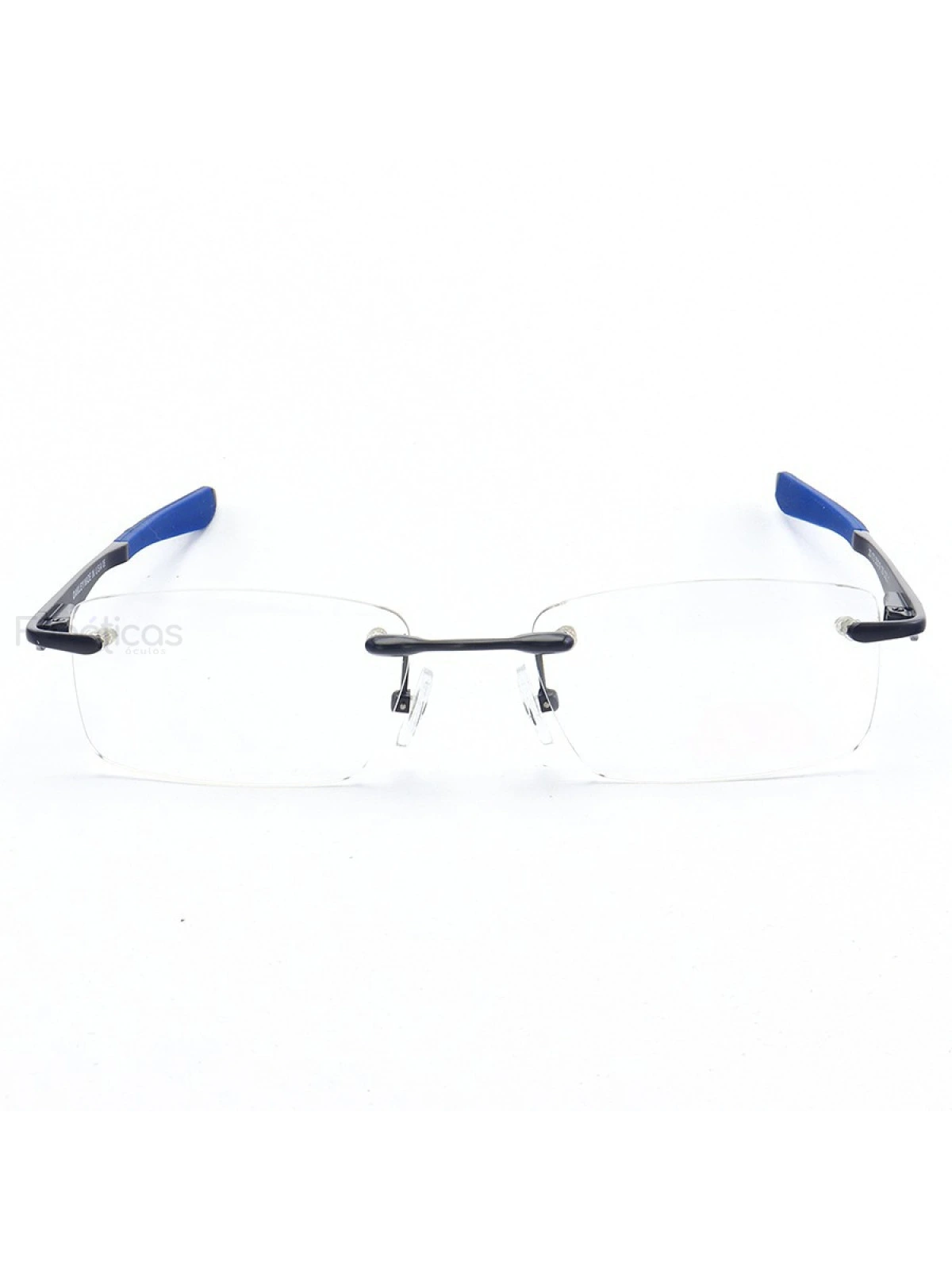 Armação de Óculos Flutuante Sem Aro Wingfold Todo Azul