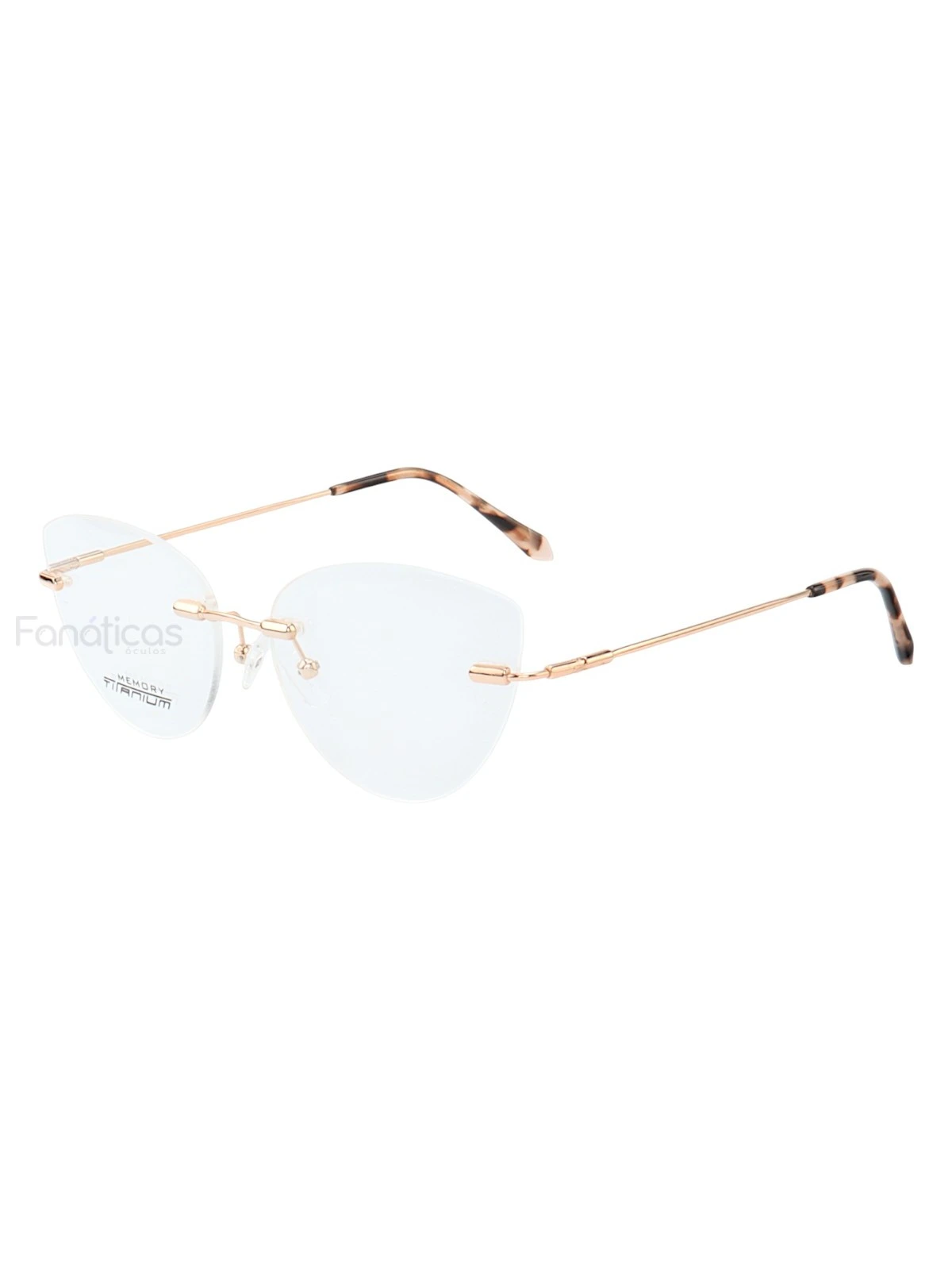 Armação de Óculos Gatinho Balgriff Memory Titanium MT6945 Tartaruga